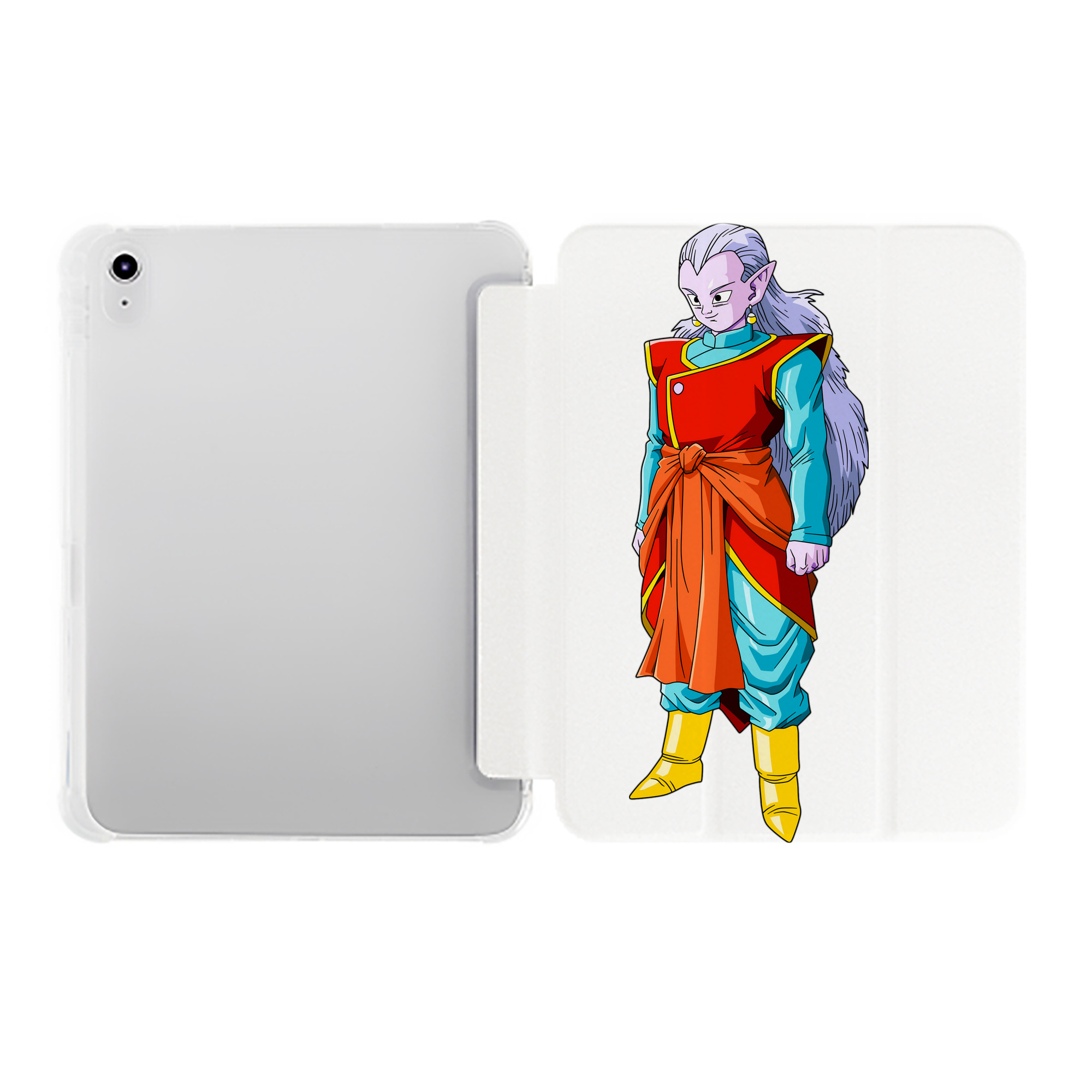 （画像用） ドラゴンボール DRAGON BALL IPad ケース ペン収納付き 三つ折りスタンド PUレザー×シリコン 対応機種9.5/10.5/10.9インチ